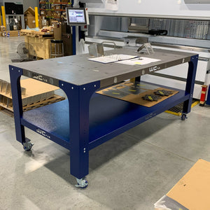 Wehrli WCF25-3272-120-RAW Modular Steel Work Bench Top/Shelf Kit 32in x 72in x .