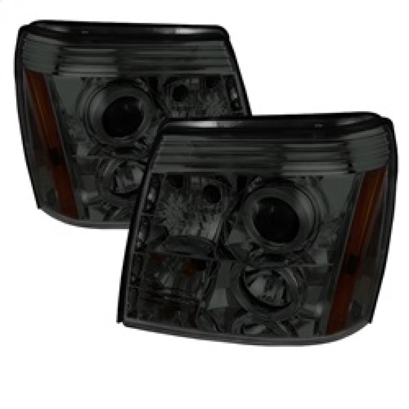 Spyder 5038067 fits Cadillac 02-06 Escalade Projector Halogen Model- LED Halo D