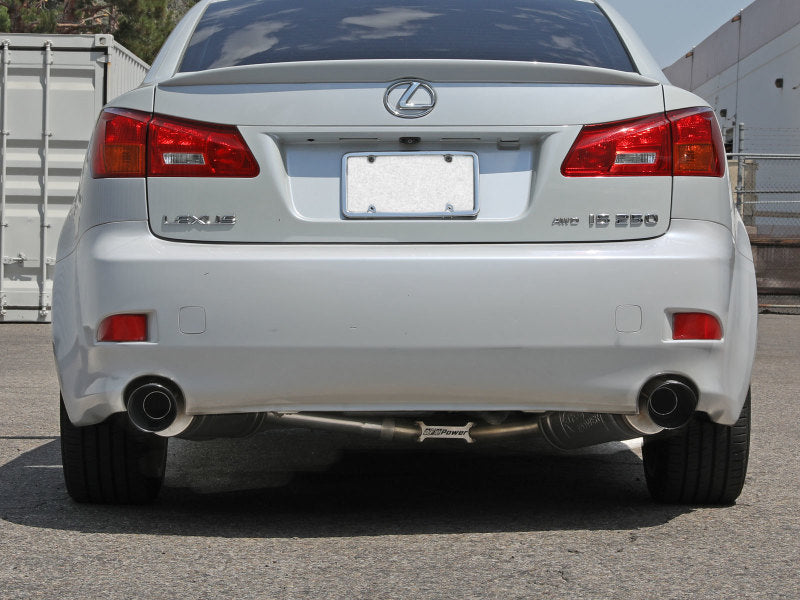 AFE 49-36055-B Takeda 06-13 fits Lexus IS250/IS350 SS Axle-Back Exhaust w/ Blac