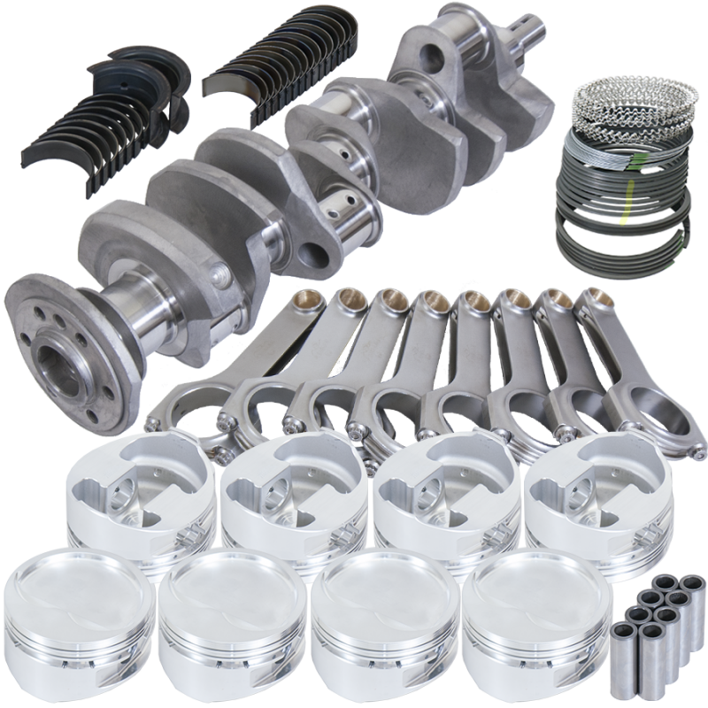 Eagle 35130030 fits Chevy 350 3.750in Crank 6.000in H-Beam -28cc 4.030in Pistons Rotating Assembly