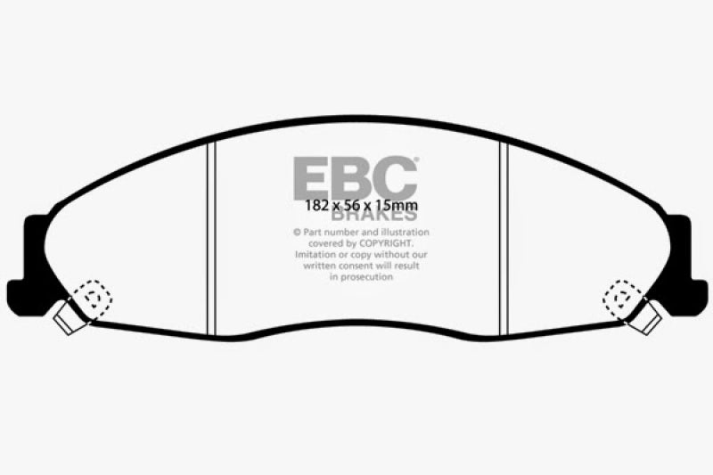 EBC DP21645 fits Cadillac 02-05 CTS 2.6 Greenstuff Front Brake Pads