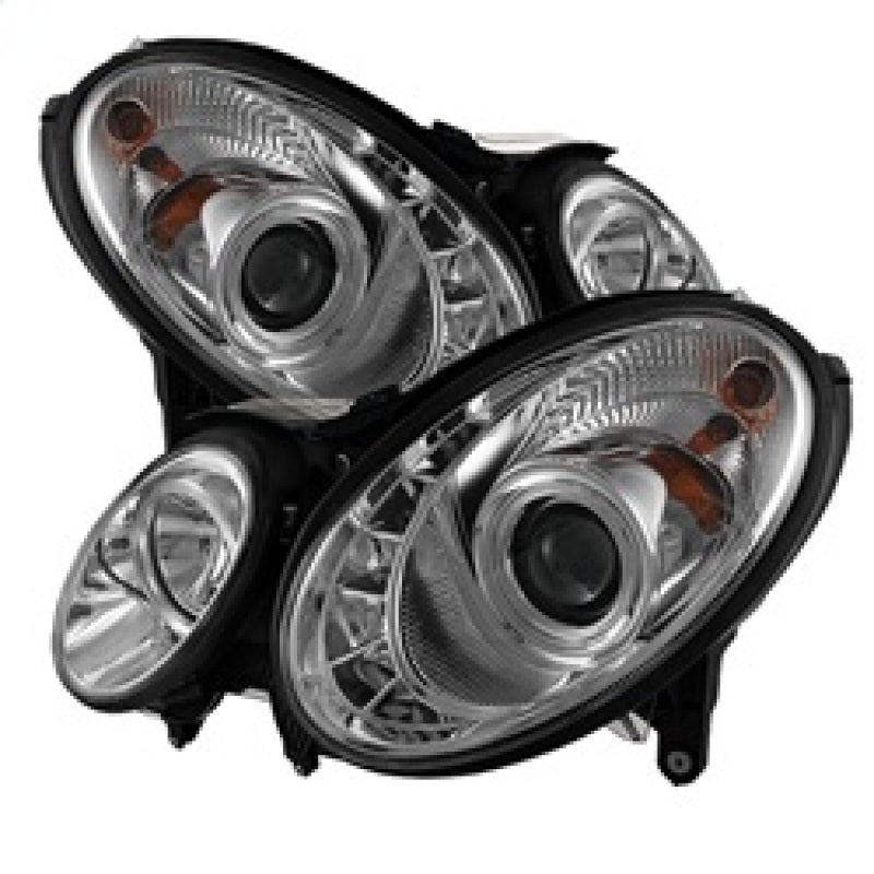 Spyder 5029355 fits Mercedes Benz E-Class Projector Headlights Halogen - DRL Ch