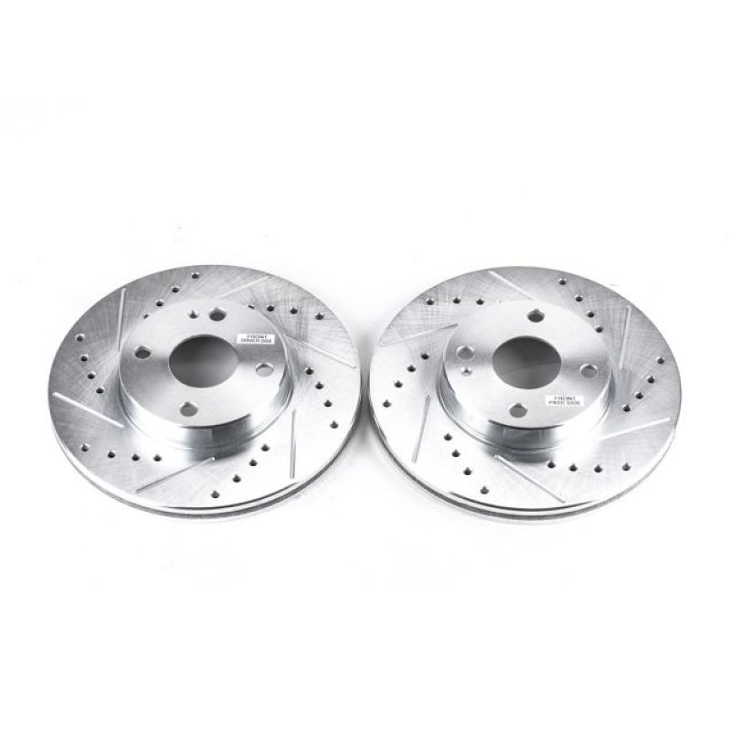 PowerStop fits Mazda 94-97 Miata Front Evolution Drilled & Slotted Rotors - Pair