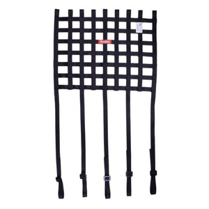 Racequip 825001 Ribbon Style Race Car Window Net w/1In Mounting Straps / SFI 27.1 Certified Blk 15 H X 18 W
