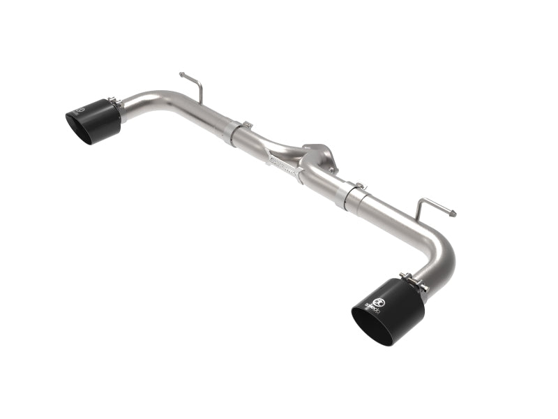 AFE 49-37014-B  2-1/2in 304 SS Axle-Back Exhaust w/ Black Tip 14-18 fits Mazda