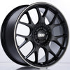 BBS CH126BPO CH-R 19x8.5 5x112 ET32 Satin Black Polished Rim Protector Wheel -82mm PFS/Clip Required