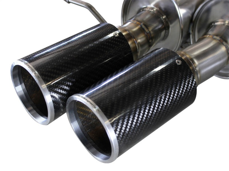 AFE 49-36317-C rce XP Exhaust 304SS Cat-Back w/ Carbon Fiber Tips 12-13 fits BM