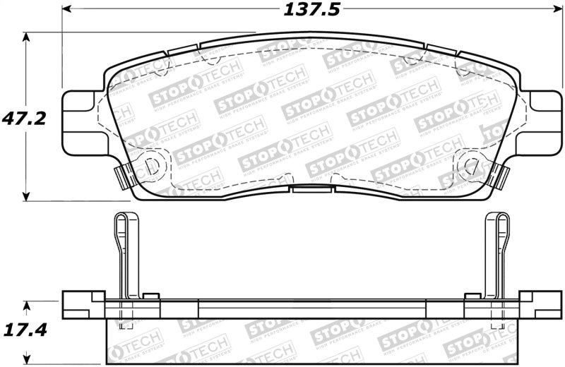 Stoptech 305.0883 Street Select Brake Pads