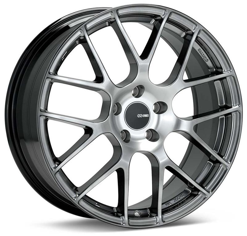 Enkei 467-995-4435HS Raijin 19x9.5 35mm Offset 5x112 Bolt Pattern 72.6 Bore Dia Hyper Silver Wheel