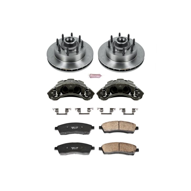 Power Stop KCOE1891 99 fits Ford F-350 Super Duty Front Autospecialty Kit w/Cals