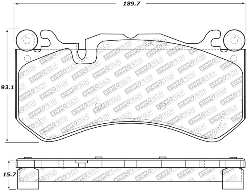 Stoptech 305.1291 Street Select 14-18 Audi RS7 Front Brake Pads