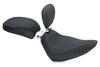 Mustang 76811 Harley Softail Standard Rear Tire Wide Tripper Passenger Seat - Black