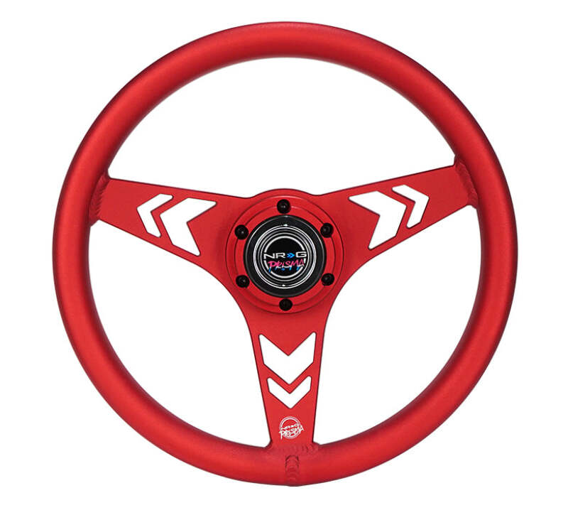 NRG RST-070-RD RST-070-RD Aluminum Steering Wheel 330mm - Arow Cutout -