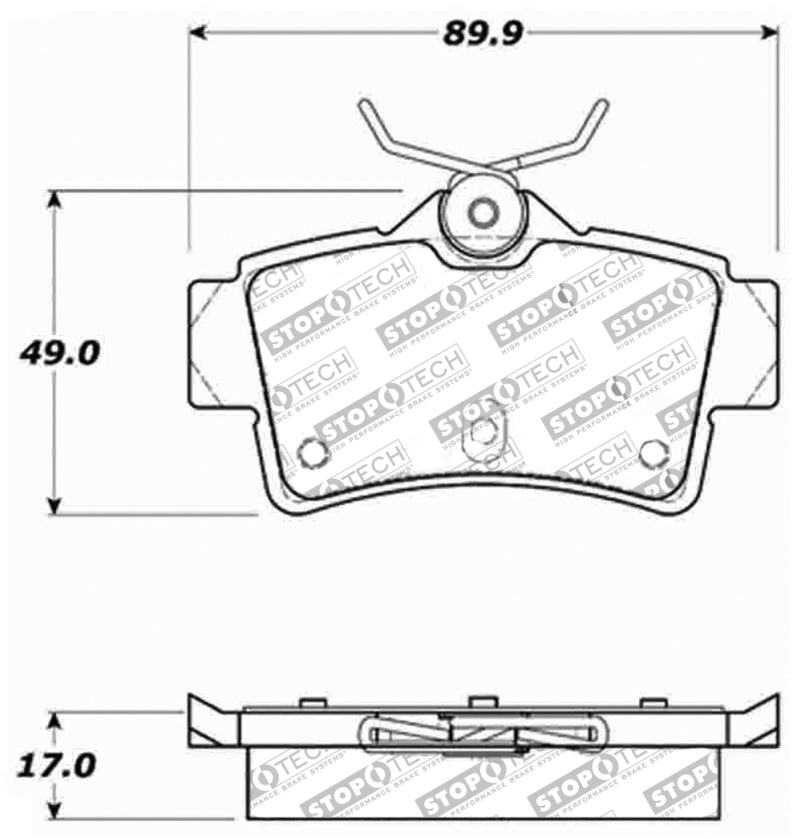 Stoptech 309.0627 Performance Brake Pads