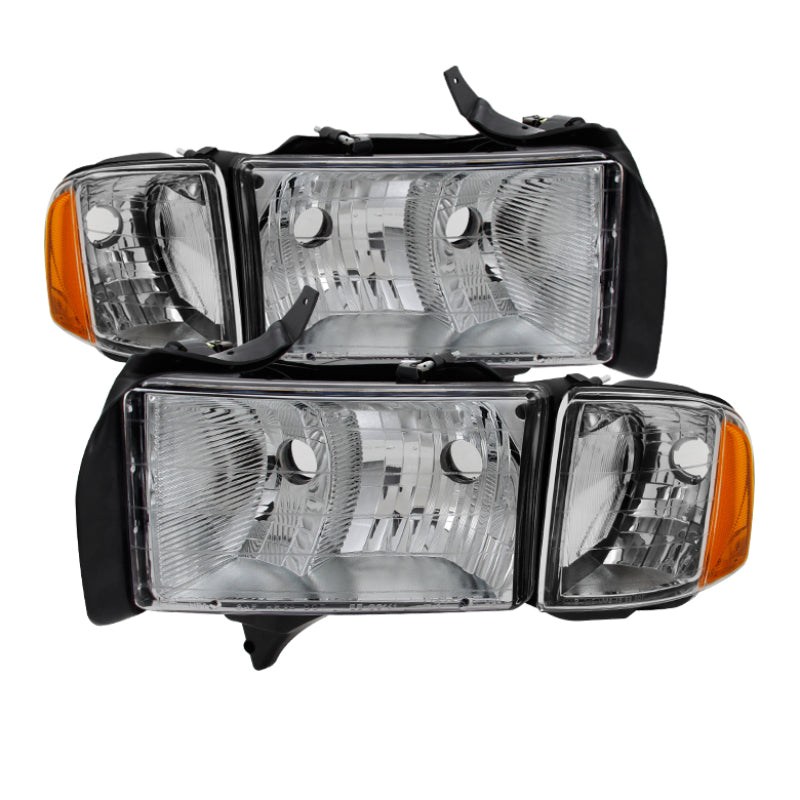 9032165 Xtune fits Dodge 99-20 Ram Sport Model Only 1902 OEM Headlights Chrome