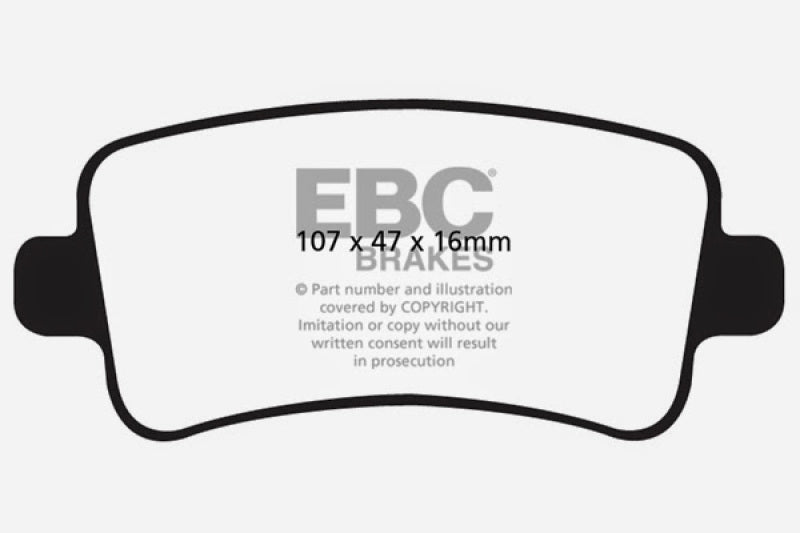 EBC DP22016 10+ fits Buick Allure (Canada) 3.0 Greenstuff Rear Brake Pads