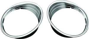 Kuryakyn 5622 Kuryakyn Driving Light Bezels Indian Chrome