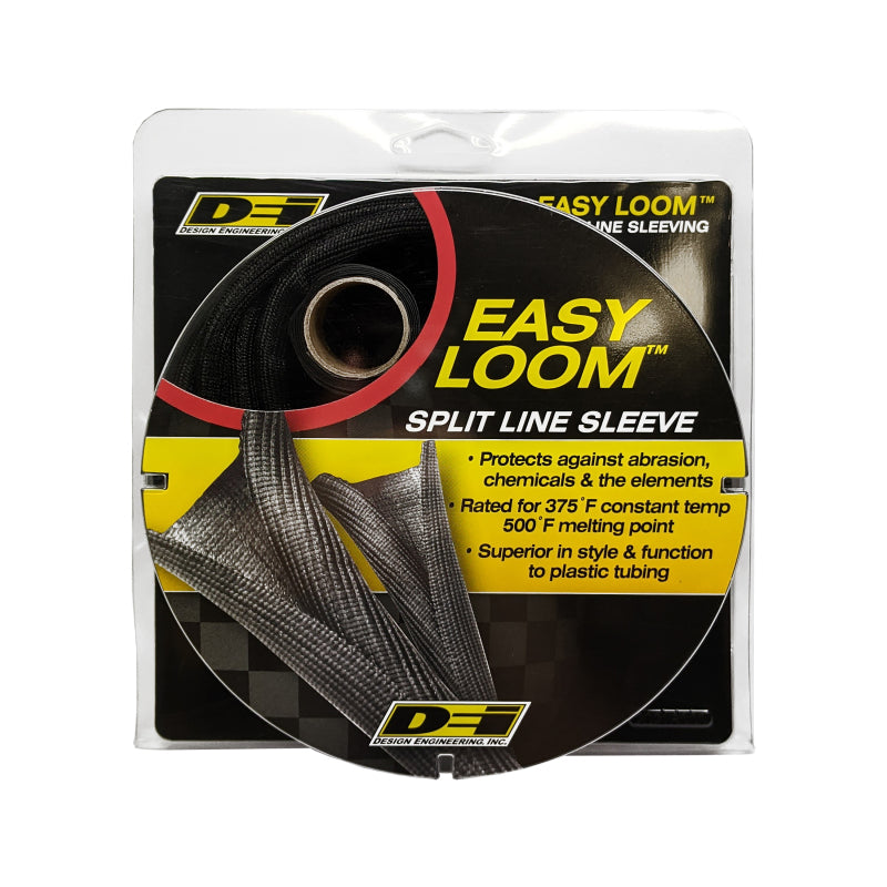 DEI  10650 Split Wire Sleeve Easy Loom 5mm-3/16in x 20 Black