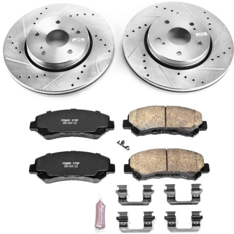 PowerStop K6102 fits Suzuki 10-13 Kizashi Front Z23 Evolution Sport Brake Kit
