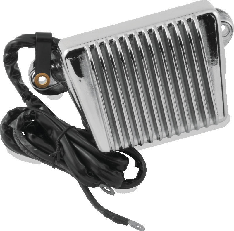 Twin Power 498272 02-03 FLH FLT Voltage Regulator Chrome Replaces H-D 74505-02