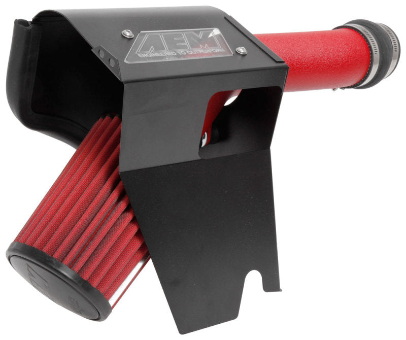 AEM 21-836WR 2018 fits Subaru WRX STI 2.5L H4 F/I Cold Air Intake System - Wrinkle Red