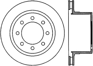 Stoptech 126.67062CSL Power Slot 06-08 Dodge Ram 1500 / 03-08 Ram 2500/3500 All Rear Left Slotted CRYO Rotor