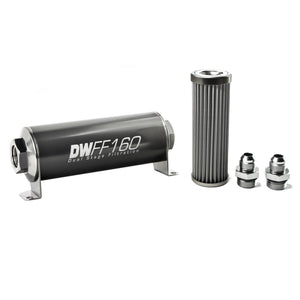 DeatschWerks 8-03-160-040K-8 Stainless Steel 8AN 40 Micron Universal Inline Fue
