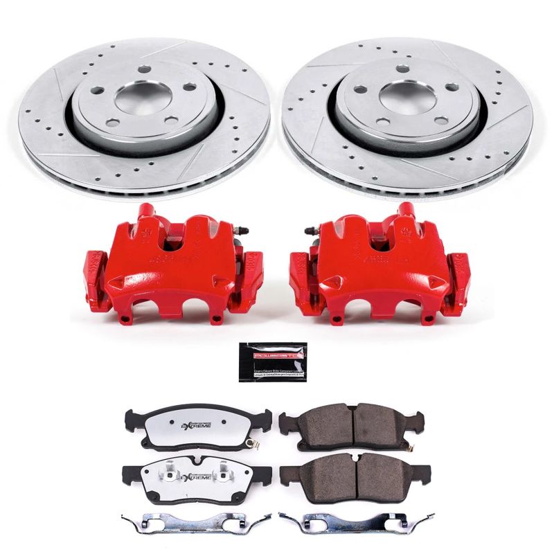 Power Stop KC7412 36 fits Jeep Grand Cherokee Front Z36 Truck & Tow Kit w/Cals
