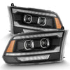 AlphaRex 880561 09-18 fits Ram 1500/2500 PRO-Series Proj Headlights Black w/S