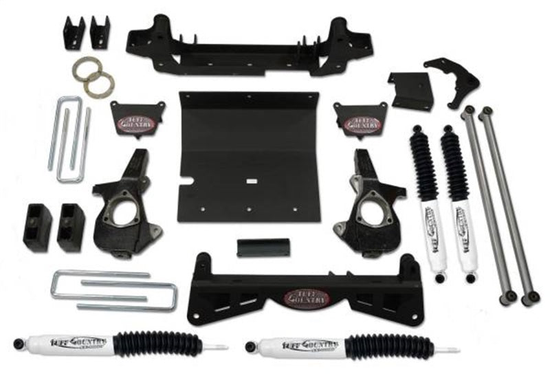 Tuff Country 16992KN 01-06 fits Chevy Silverado 1500HD 4x4 6in Lift Kit (w/3pc Sub Frame SX8000 Shocks)