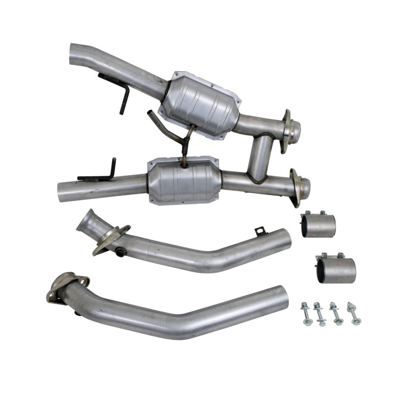 BBK  1563 Mustang 5.0 High Flow H Pipe With Catalytic Converters - 2-1/2