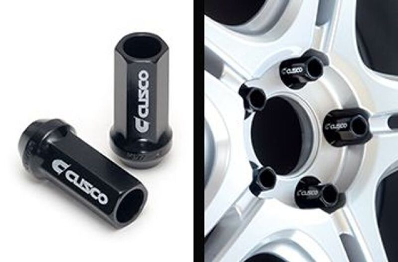 Cusco 00B 738 1520B Universal Wheel Lug Nut Set M12 x P1.5mm - Black (20pcs)