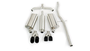 CORSA Performance 14150BLK Corsa 98-03 fits Cadillac Seville 4.6L 2.5in Cat-Back Dual Rear w Twin 35in Black Pro-Series Tips