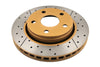 DBA 2536X 07-17 fits Jeep Wrangler Front Drilled & Slotted Street Series X-Gold