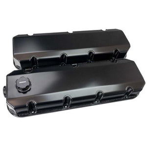 Moroso 68502 Brodix SR20/Dart Pro 1 20 Degree Aluminum Valve Covers - Blk (w/-12AN Breather/Oil Fill)