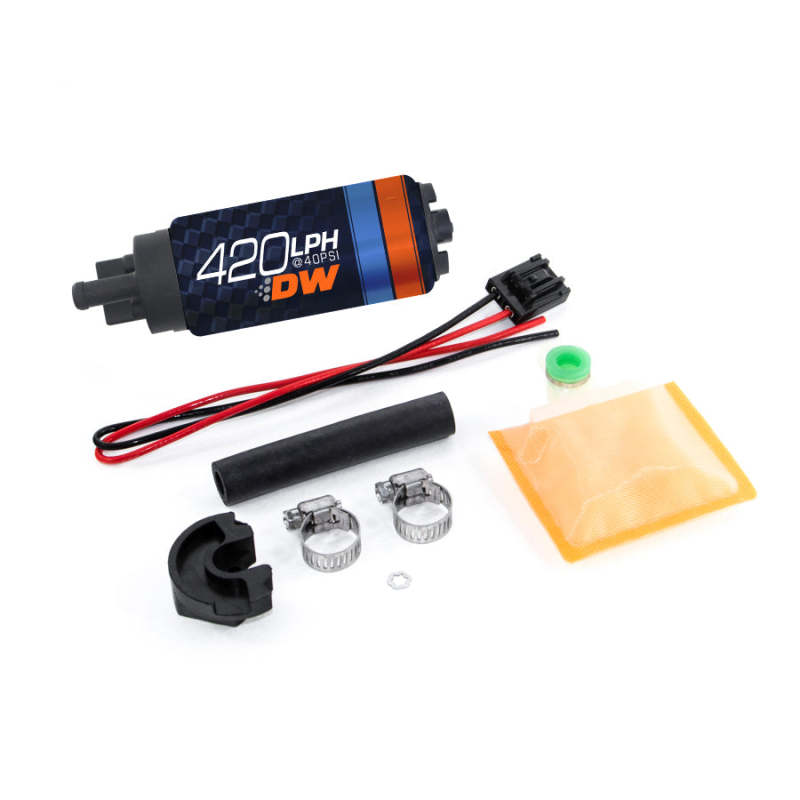 Deatschwerks 9-421-0766 DW420 Series 420lph In-Tank Fuel Pump w/ Install Kit For 89-94 240SX