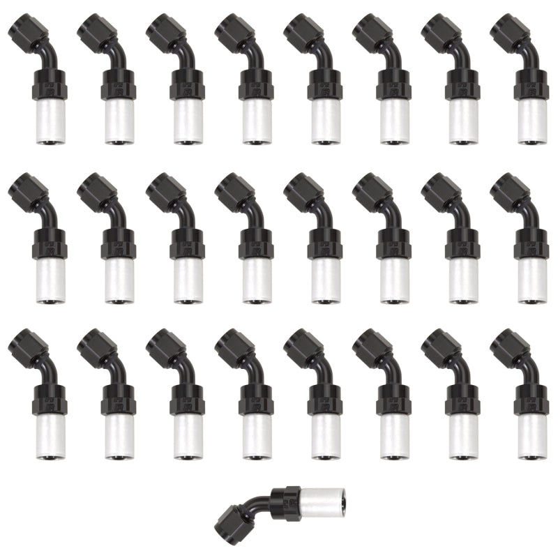 Russell 610418 Performance -4 AN Proclassic Crimp 45 Degree End (O.D. 0.450) (Qty. 25)