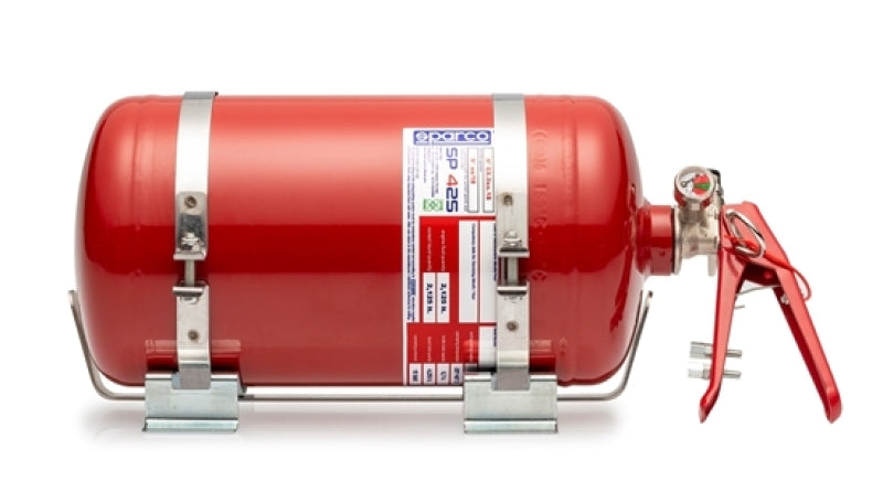 SPARCO 014772MSL 4.25 Liter Mechanical Steel Extinguisher System