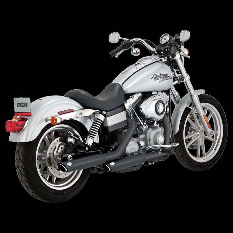 Vance and Hines 46337 Vance & Hines HD Dyna 91-17 3In Slip-Ons Black PCX Slip