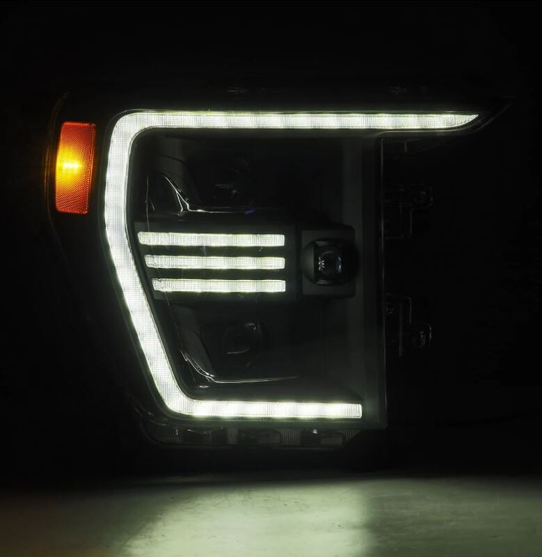 AlphaRex 880293 21-22 fits Ford F150 PRO-Series Projector headlights Black w/