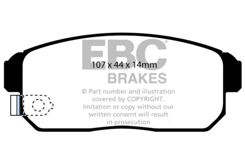 EBC DP21691 fits Infiniti 02-03 G20 2.0 Greenstuff Rear Brake Pads