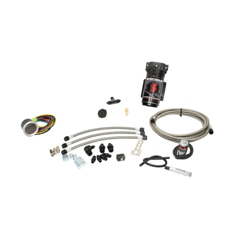 Snow Performance SNO-430-BRD-T fits Chevy/GMC Stg 2 Boost Cooler Water Inj. Kit (SS Brded Line/4AN Fittings) w/o Tank