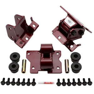 Wehrli 01-10 GM Duramax LB7/LLY/LBZ/LMM Heavy Duty Engine Mount - WCFab Red