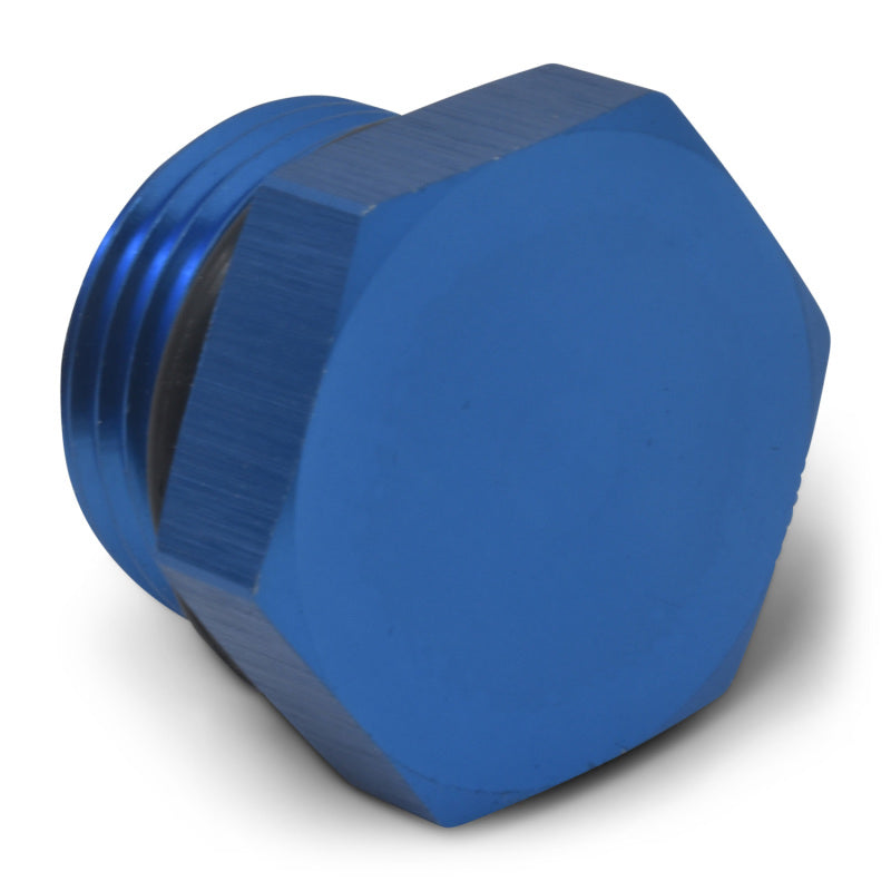 Russell 660280 Performance -8 AN Straight Thread Plug (Blue)