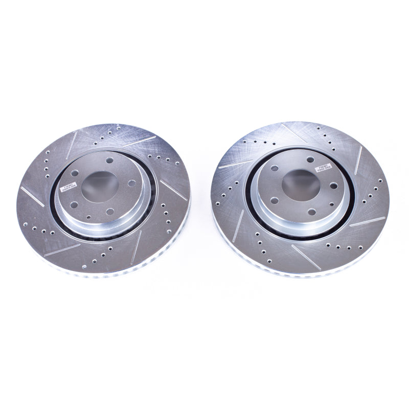 PowerStop fits Mazda CX-5 Front Evolution Drilled & Slotted Rotors - Pair