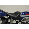 Mustang 79914 Harley Deluxe(w/ Standard Rack) Wide Touring Solo Seat w/Driver Backrest - Black