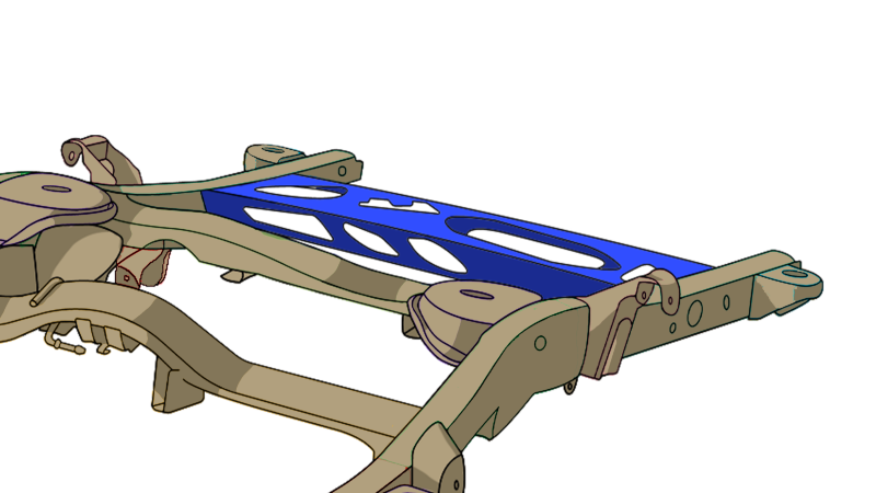 RustBuster RB7419 Spare Tire Crossmember