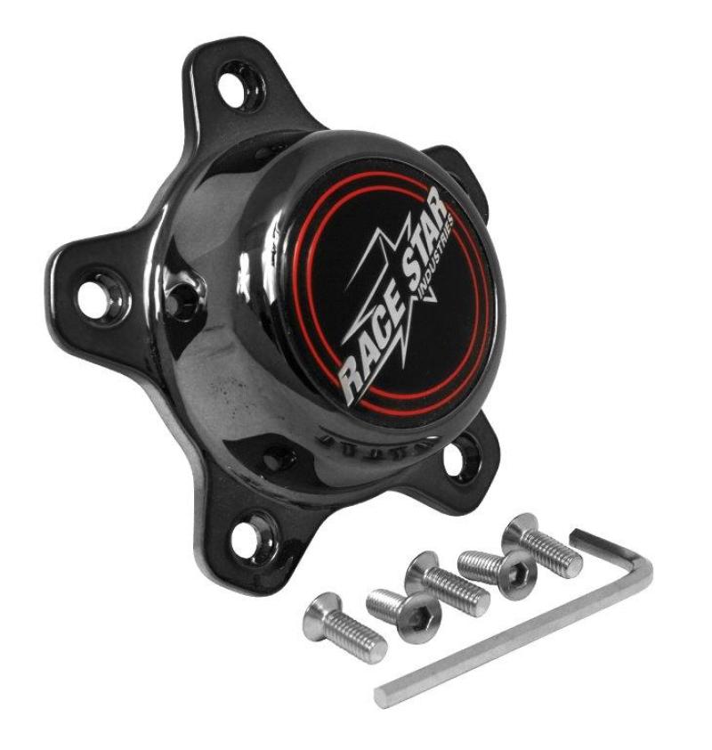 Race Star 615-5095-D1 5 Lug Cap Tall Plastic Dark Star (incl. Medallion & Screws)