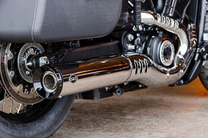S&S Cycle 550-1122 2025 Indian Scout 4.5in fits Grand National Slip-On Muffler - Chrome
