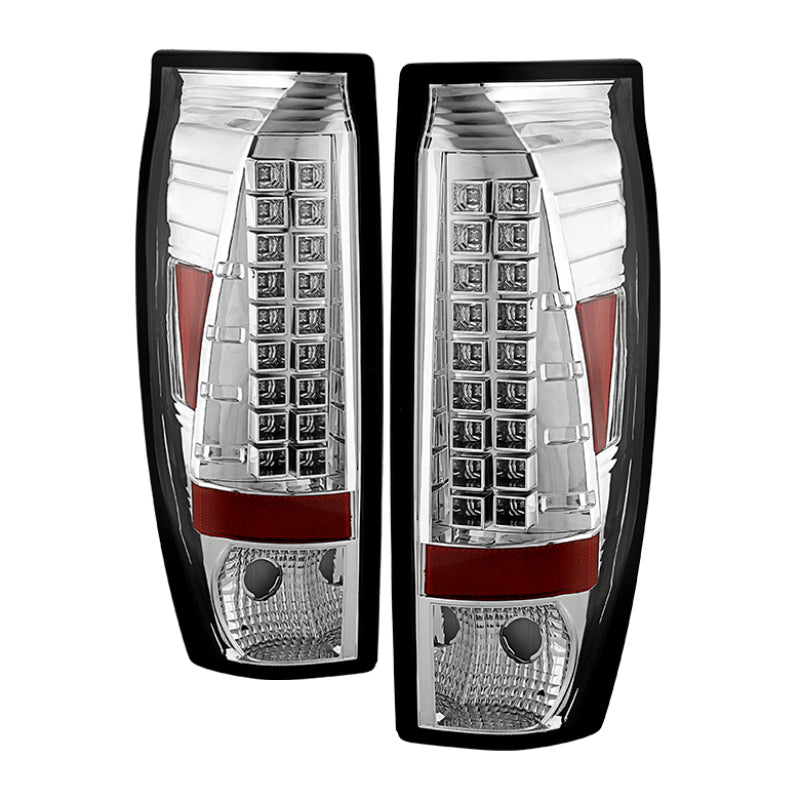Spyder 5001078 fits Chevy 02-06 Avalanche LED Tail Lights Chrome ALT-YD-CAV02-L
